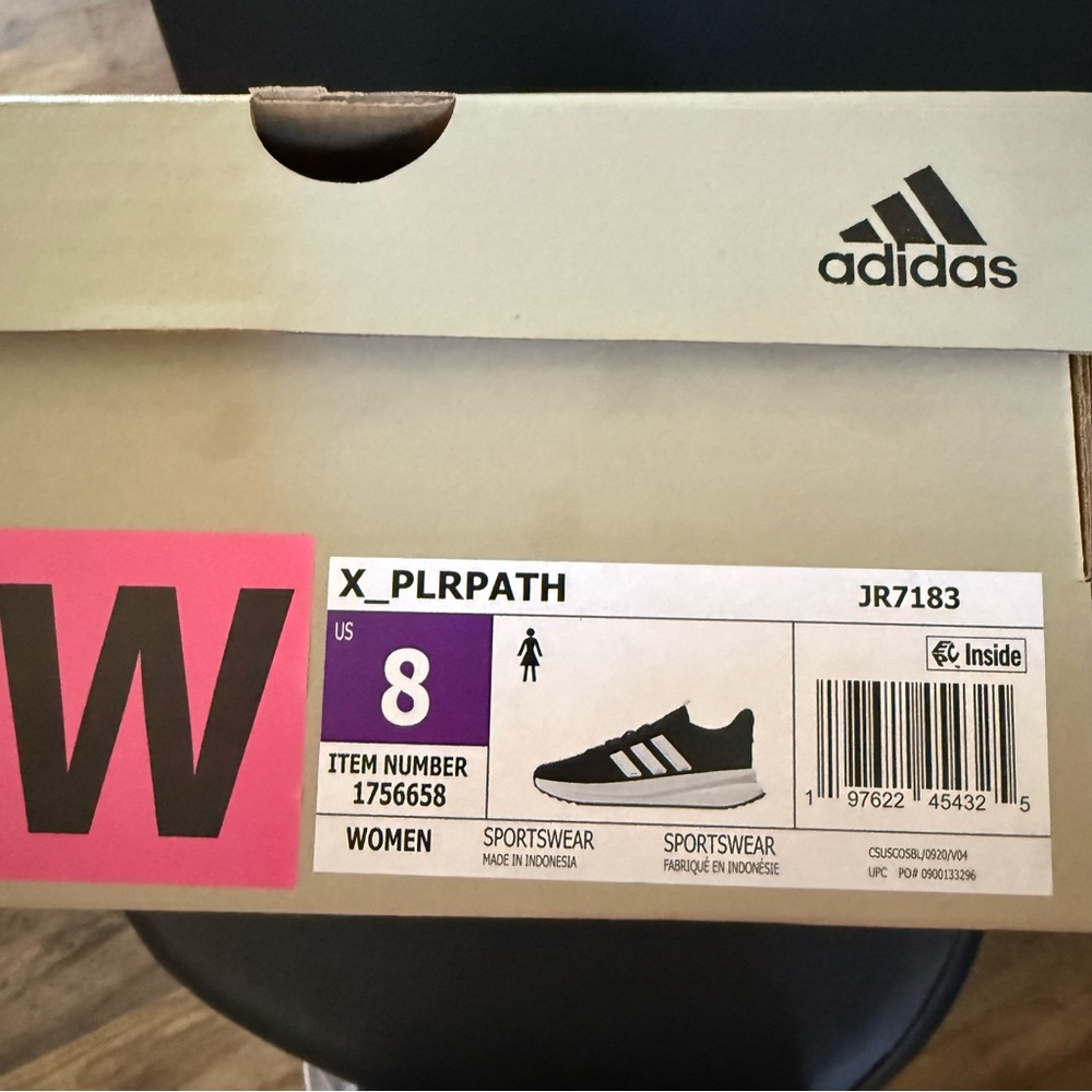 Adidas Women’s X_PLR PATH WIDE Black and White‎ Sneakers - Picture 2 of 3